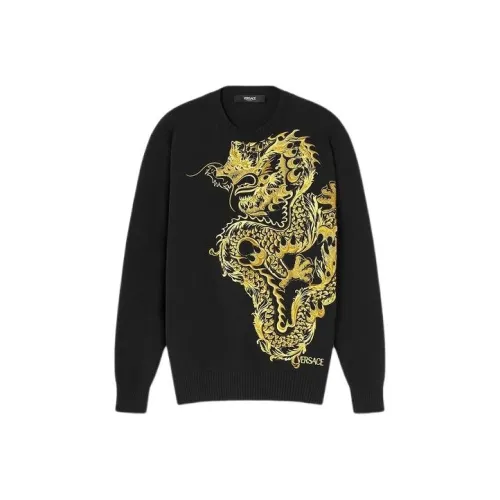 VERSACE SS24 Свитер Мужской Черный