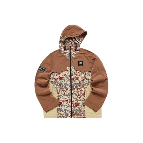 FILA FUSION FILA FUSION Hakusan l collaboration Collection Камень Коричневый Мужские Куртки