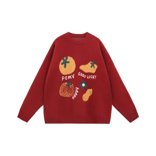 PCMY Кирпичный Красный Унисекс Свитера