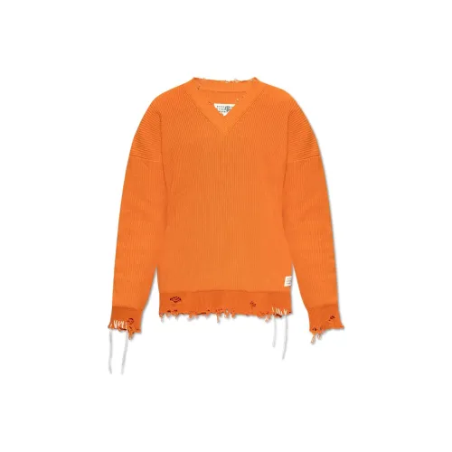 MM6 Maison Margiela совместный бренд Свитер Мужской Оранжевый