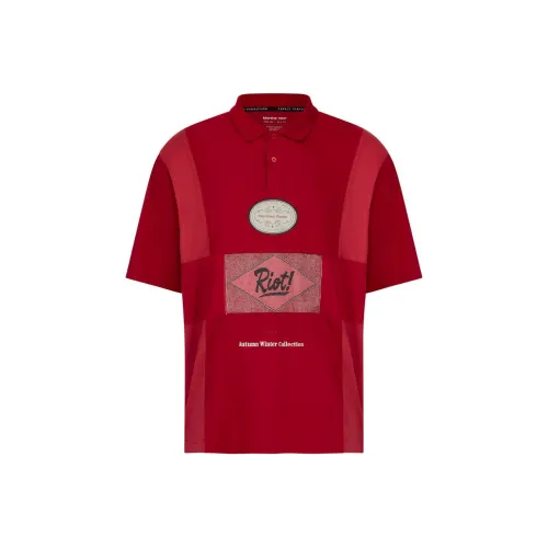 MARTINE ROSE FW24 Поло Мужское Red