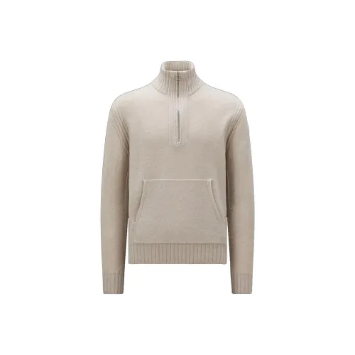 MONCLER Экрю Мужские Свитера