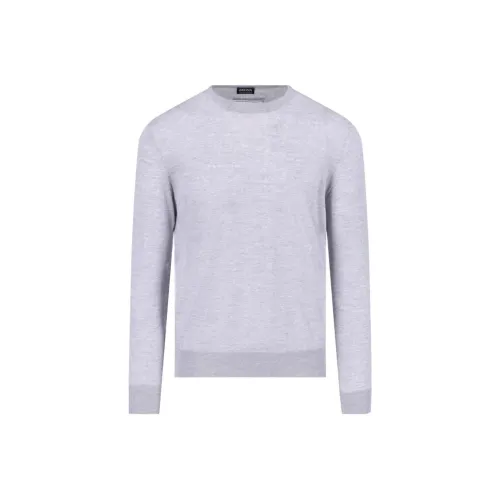 Ermenegildo Zegna Серые Мужские Свитера