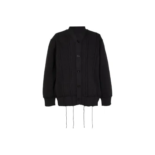 Sacai совместный бренд Черный мужской трикотаж