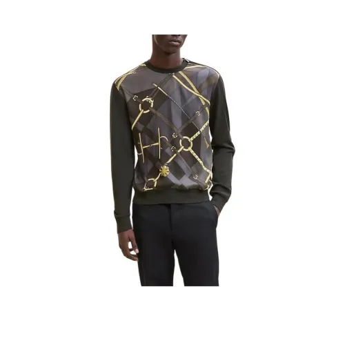 HERMES Серые Мужские Свитера