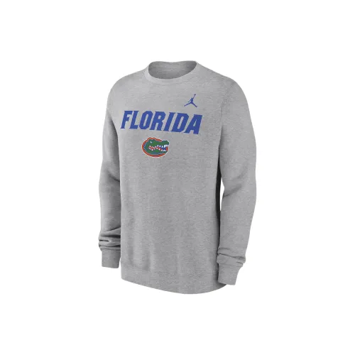 Джордан FLORIDA GATORS FW24 Primetime Primary STACK Толстовка Мужской Темно-серый Смешанный цвет