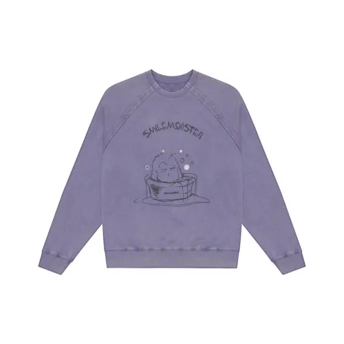 SMILEREPUBLIC x SMILE MONSTER Свитшот Унисекс Фиолетовый
