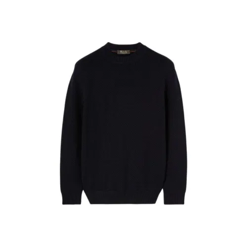 Loro Piana Темно-синий Синий Мужской Трикотаж