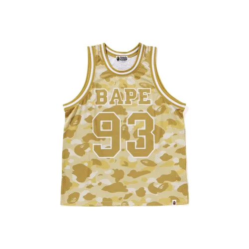 A BATHING APE Топ без рукавов Мужской Желтый