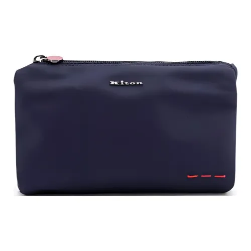 KITON Nylon Туалетная сумка Мужская Синяя
