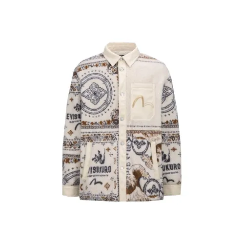 EVISU Экрю Мужские Куртки