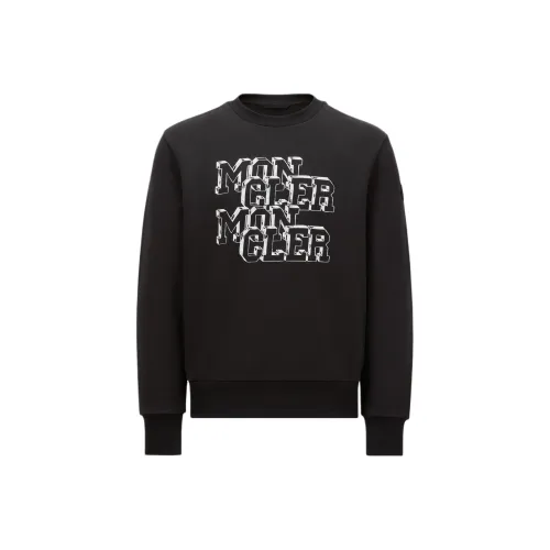 MONCLER Черные Мужские Свитшоты