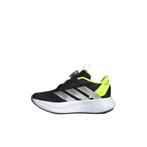 Adidas DURAMO SL 2,0 Противоскользящий Устойчивый к истиранию Низкий Топ Детская Беговая Обувь Черный Желтый Детский