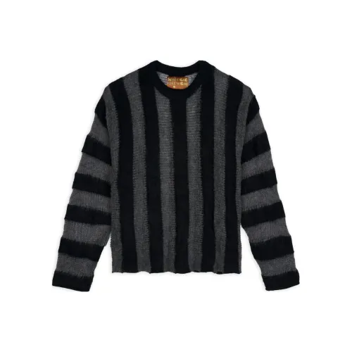 Brain Dead Флисовый THREADBARE Свитер Унисекс Черный