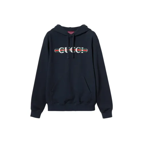 GUCCI Темно-синий синий мужские свитшоты
