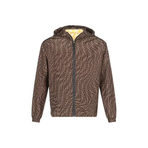 Fendi Коричневые Мужские Куртки