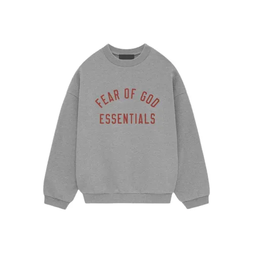 Fear of God ESSENTIALS Овсяный серый/Темный Вереск Мужские Свитшоты