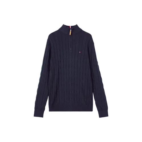 Tommy Hilfiger Темно-синие мужские свитеры