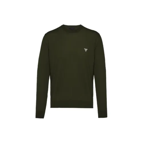 PRADA Толстовка Мужская Армейский Зеленый