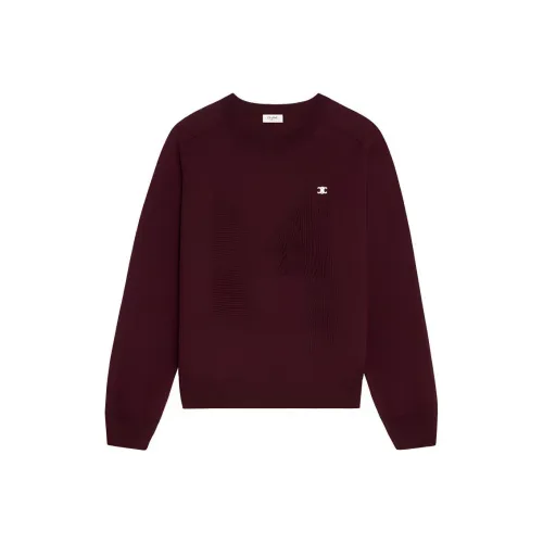 CELINE SS24 Свитер Мужской Бордовый