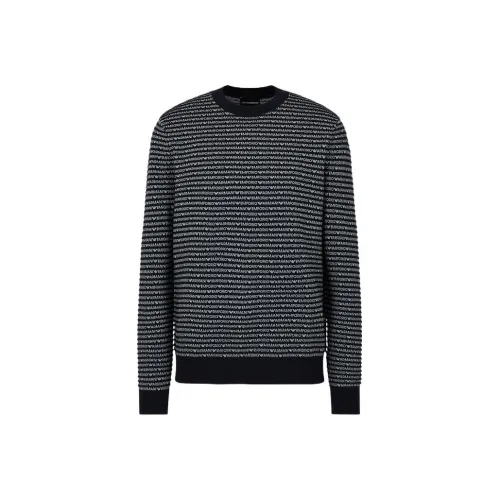 EMPORIO ARMANI SS24 Свитер Мужской Темно-синий