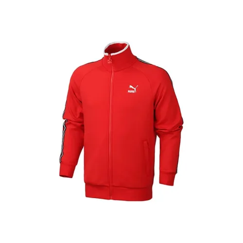 PUMA Red Men's Jackets PUMA Красный Мужские Куртки
