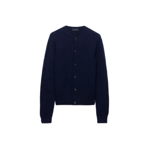 PRADA SS25 Свитер Мужской Морской Синий