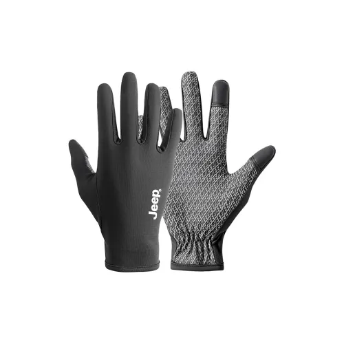 JEEP Полиэстер Перчатки с защитой от солнца Унисекс Черный