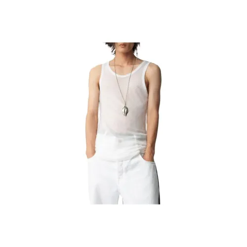 Ann Demeulemeester Dirk Tank Top Tank Top Мужской Белый