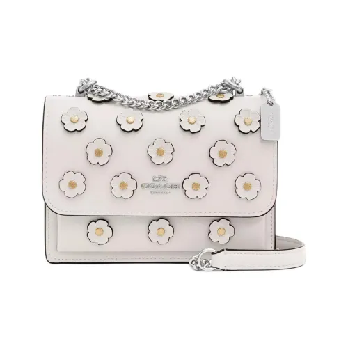 COACH Кожа Сумка через плечо Мини Женская Мел Белый