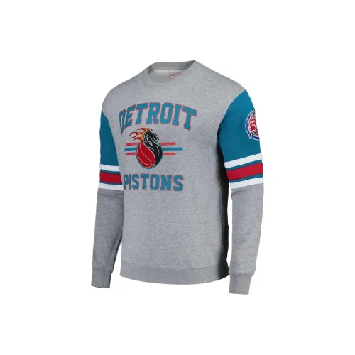 NBA Detroit Pistons MITCHELL NESS Толстовка Мужская Серого цвета