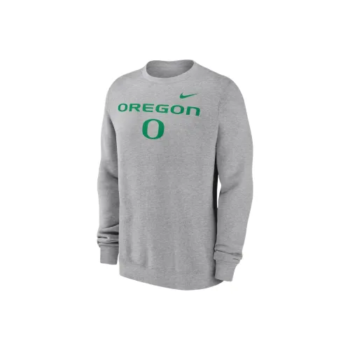 Nike Oregon Ducks Primetime Primary STACK Свитшот Мужской Серый