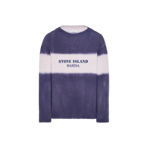 STONE ISLAND SS24 MARINA Коллекция Трикотаж Мужской Синий