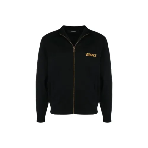 VERSACE Мужские черные куртки