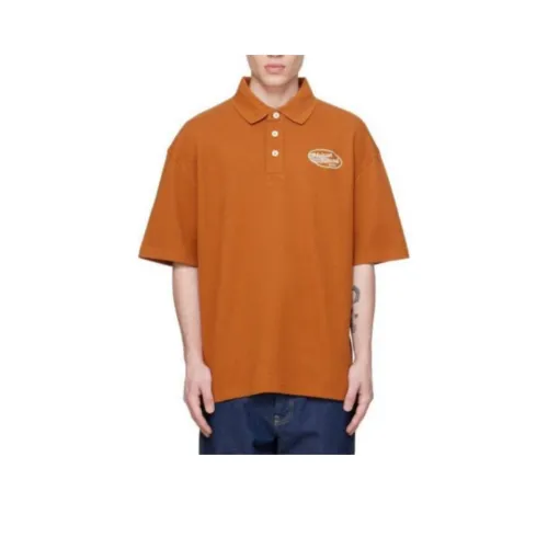 Maison Kitsune Поло Мужское Коричневое