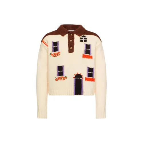 JW Anderson Белые Мужские Свитера