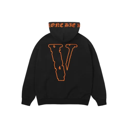 VLONE Big Logo Series Черный и оранжевый Унисекс Свитшоты