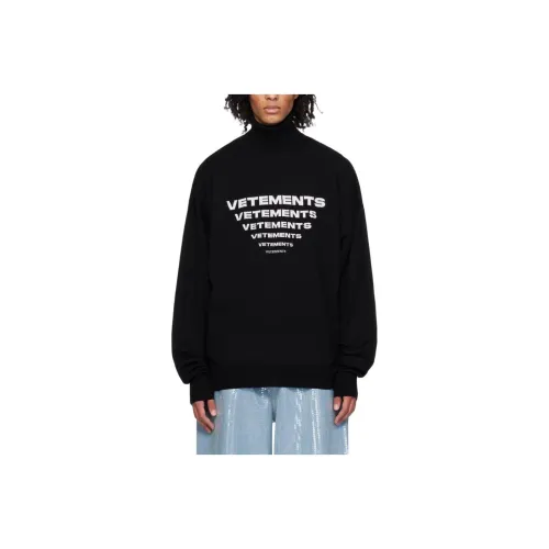 Vetements Черные Мужские Свитера