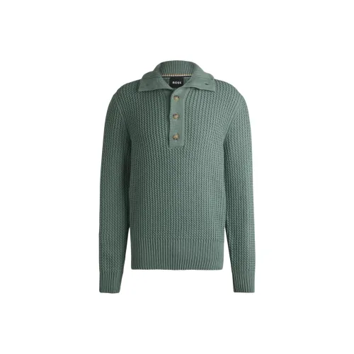 Hugo Boss Зеленые Мужские Свитера