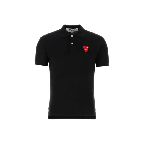 CDG Play Поло Мужское Черное