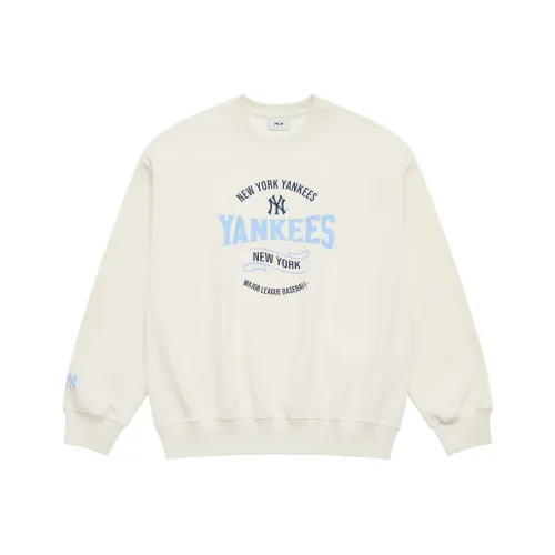 MLB Preppy Style Collection New York Yankees SS25 Толстовка Унисекс Кремовый