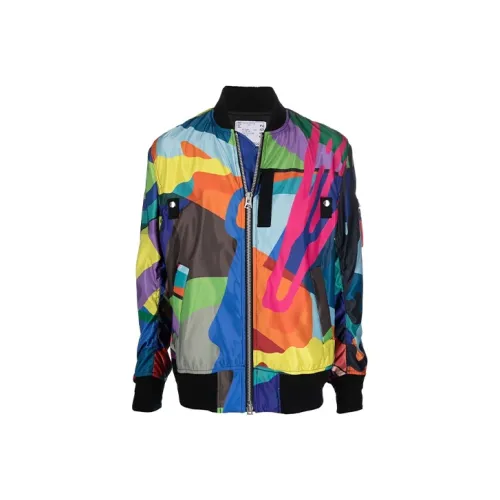 Sacai совместный бренд Многоцветные Мужские Куртки