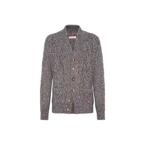 BRUNELLO CUCINELLI SS24 Трикотаж Мужской Тауповый