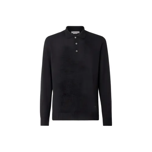 Corneliani FW24 Поло Мужское Черное