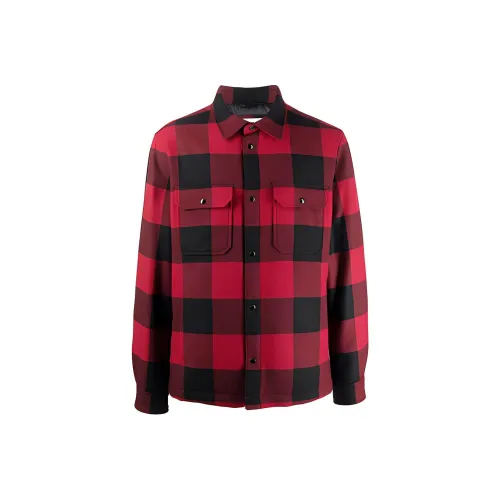 WOOLRICH FW21 Куртки и Пальто Мужской Черный Красный Клетка