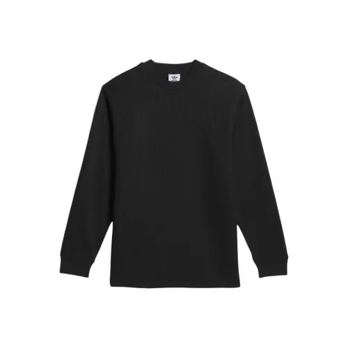 Adidas Originals Термическая рубашка с длинным рукавом трикотаж мужская черная