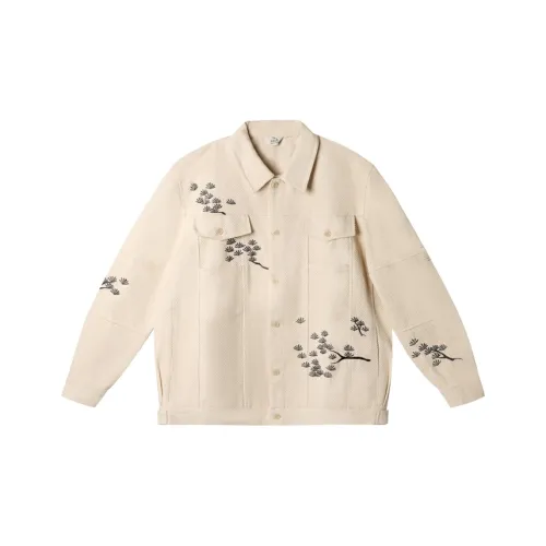 Cheng Jin Yi Bureau Свободный крой Куртка Унисекс Белый