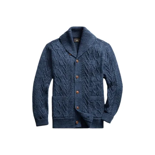 Double RL Трикотаж Мужской Морской Синий