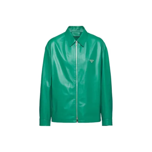 PRADA Лавровый зеленый Мужские куртки