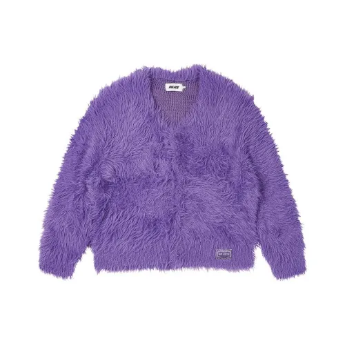 PALACE SS24 YETI Кардиган Bloom Фиолетовый Трикотаж Унисекс Фиолетовый